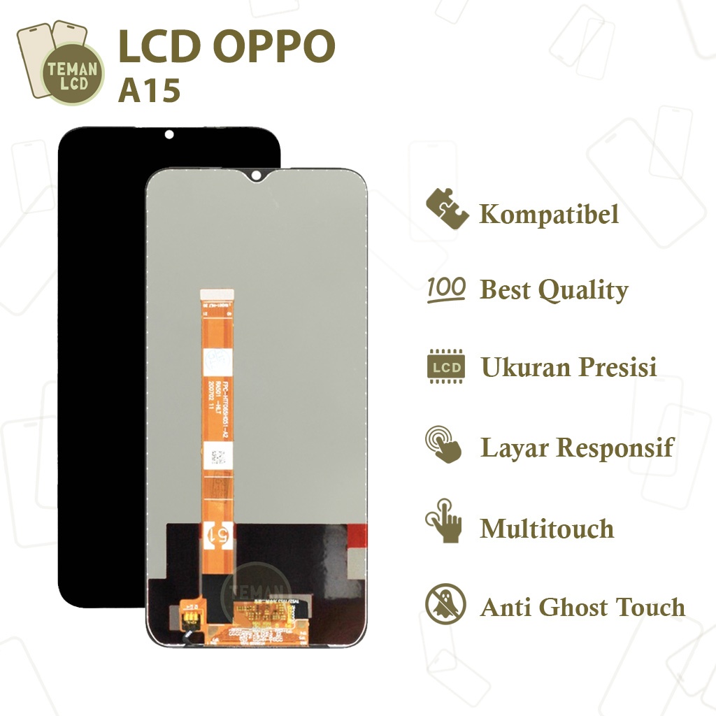 LCD Oppo A15 / LCD Oppo A15s / Realme C11 / C12 / C15 / Narzo 20 - Original 100% Fullset Touchscreen