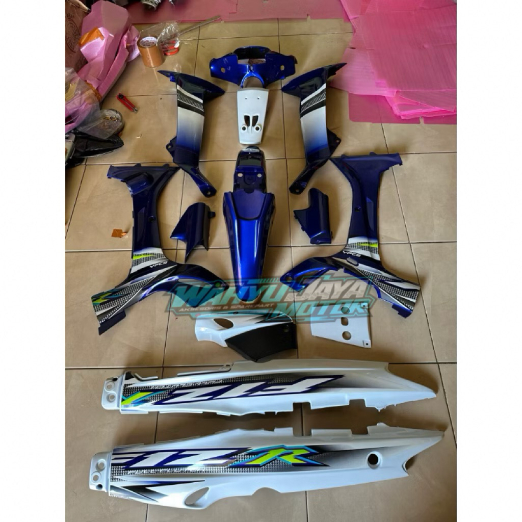 Fullset Body Halus Yamaha Fiz R F1z R Putih Biru 2004 Original Style | Include Tambahan Kardus + Bub