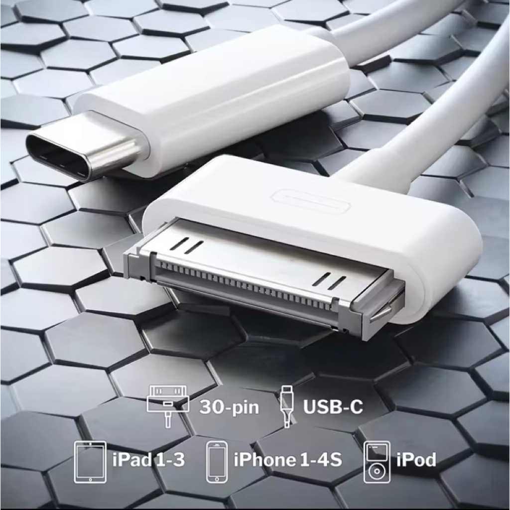 Kabel USB iPod/iPhone 30 pin to USB C