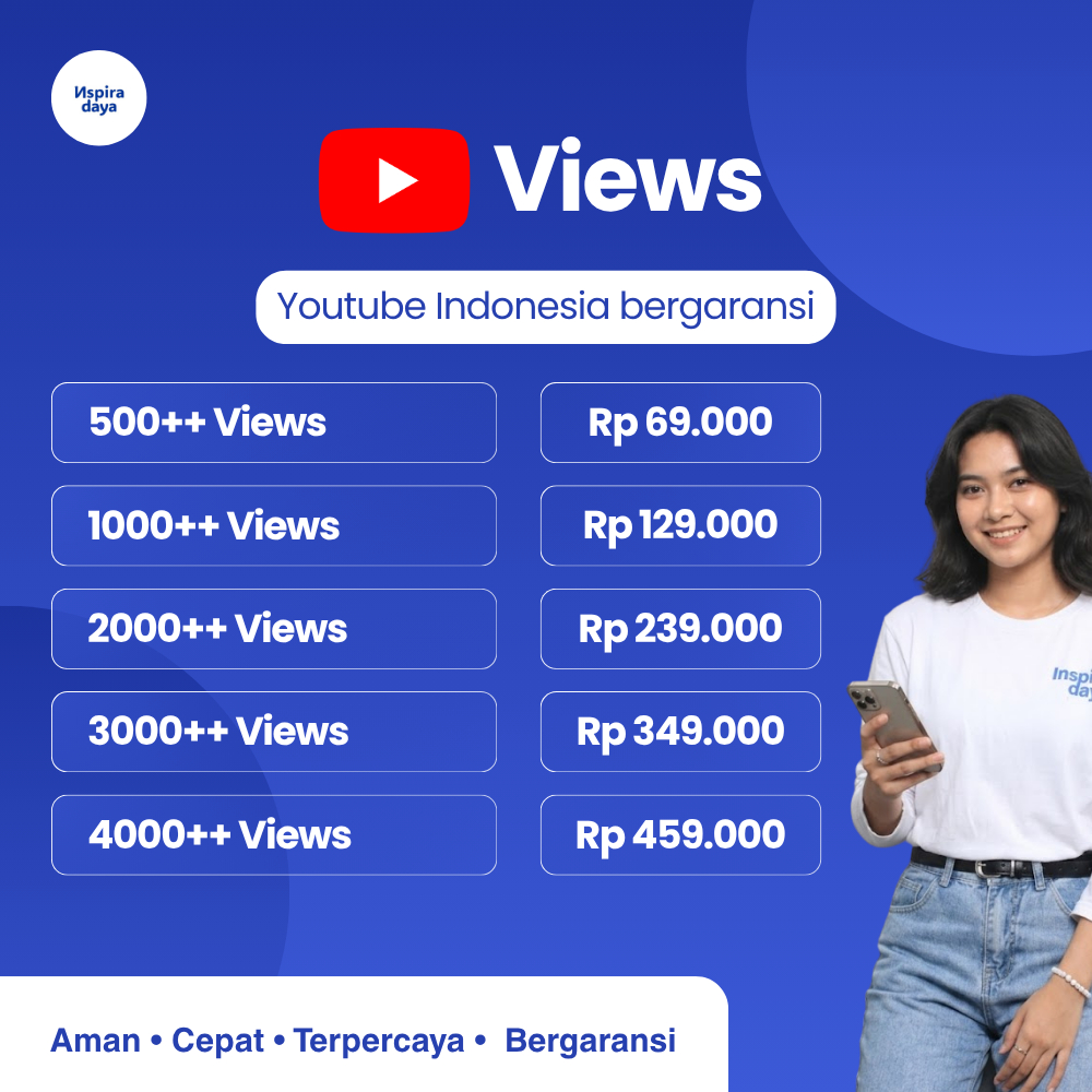 Views Youtube Real Indonesia Terbaru 2026 Murah - Aman - Terpercaya - Bergaransi