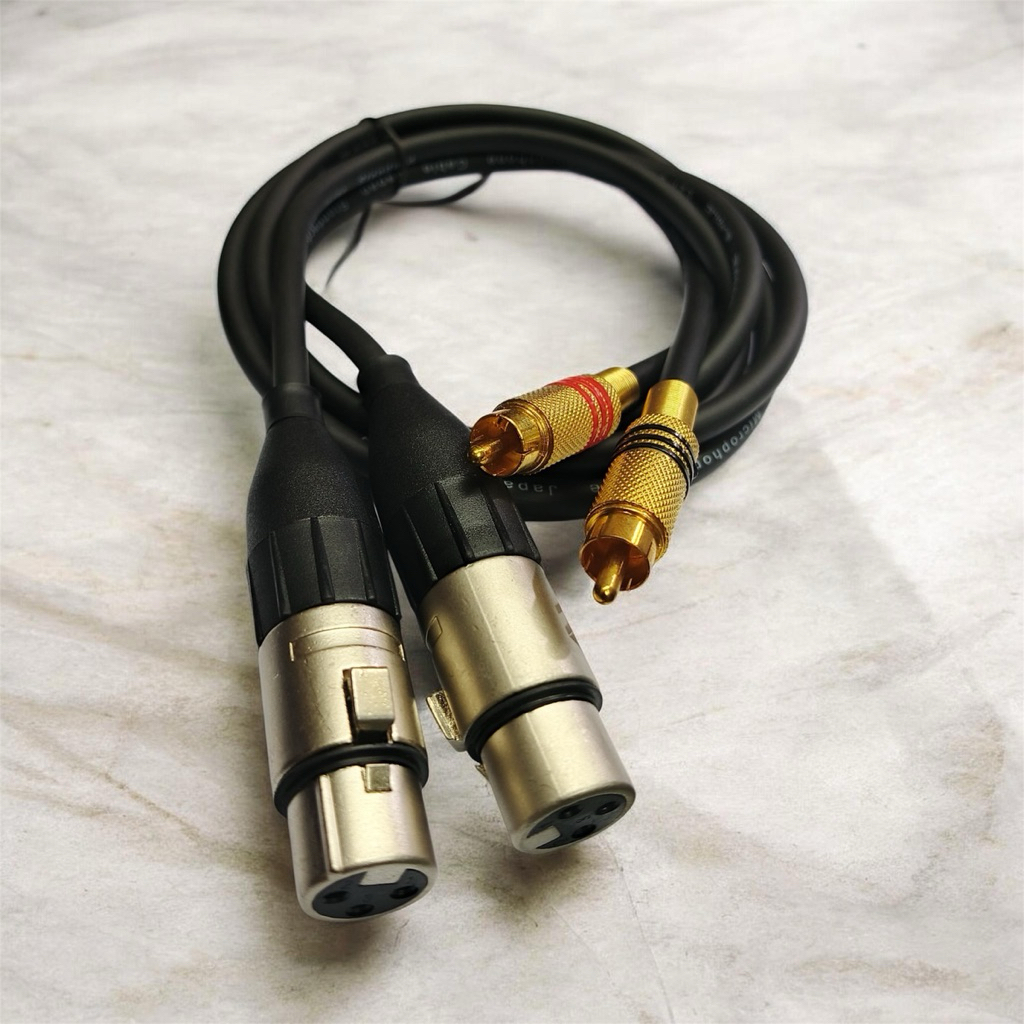 Kabel input output XLR Female to RCA , XLR to XLR , XLR Male to RCA , Akai to RCA , Male to Akai