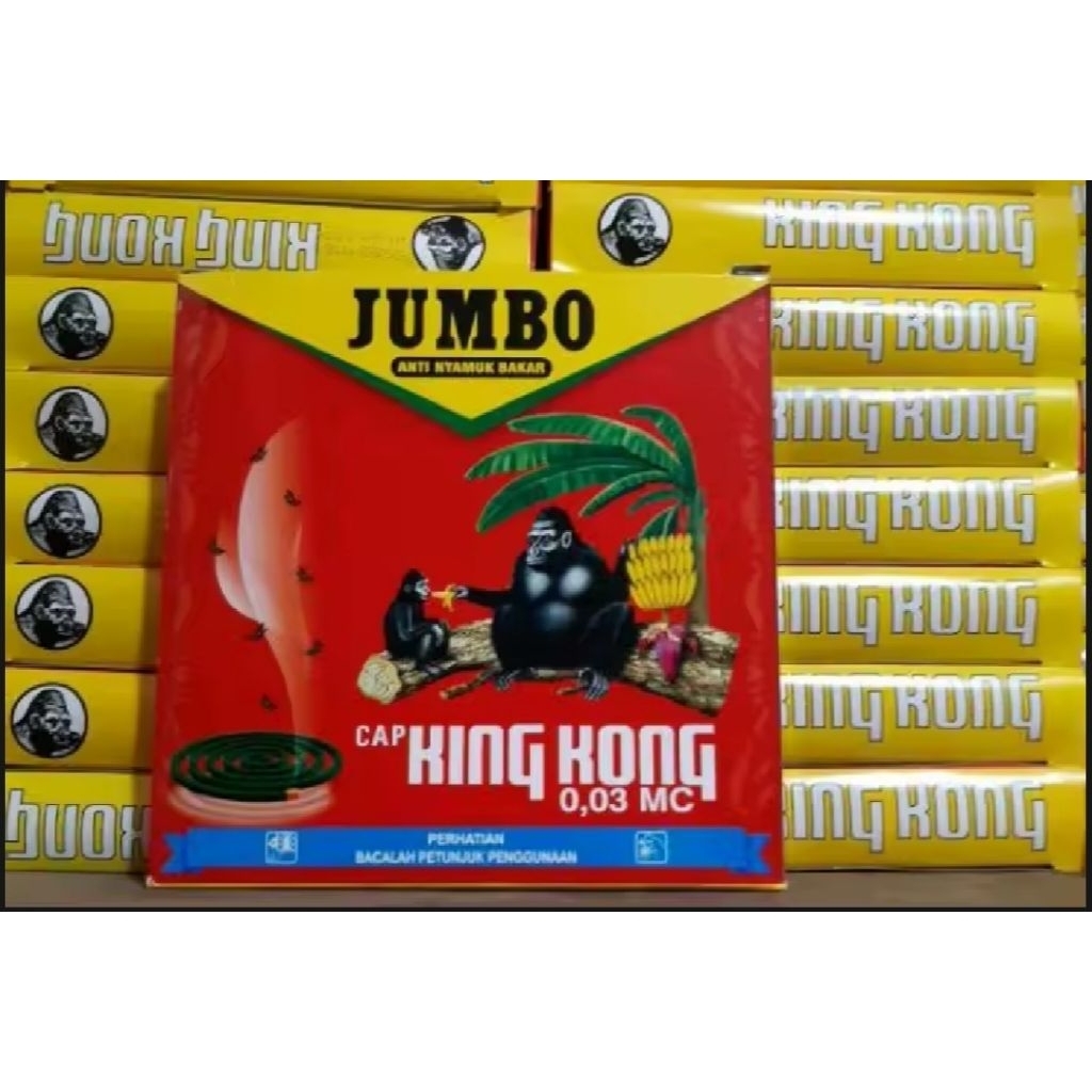 Obat Nyamuk Bakar Jumbo Kingkong 1 Kotak - Efektif, Tahan Lama, Aroma Kuat