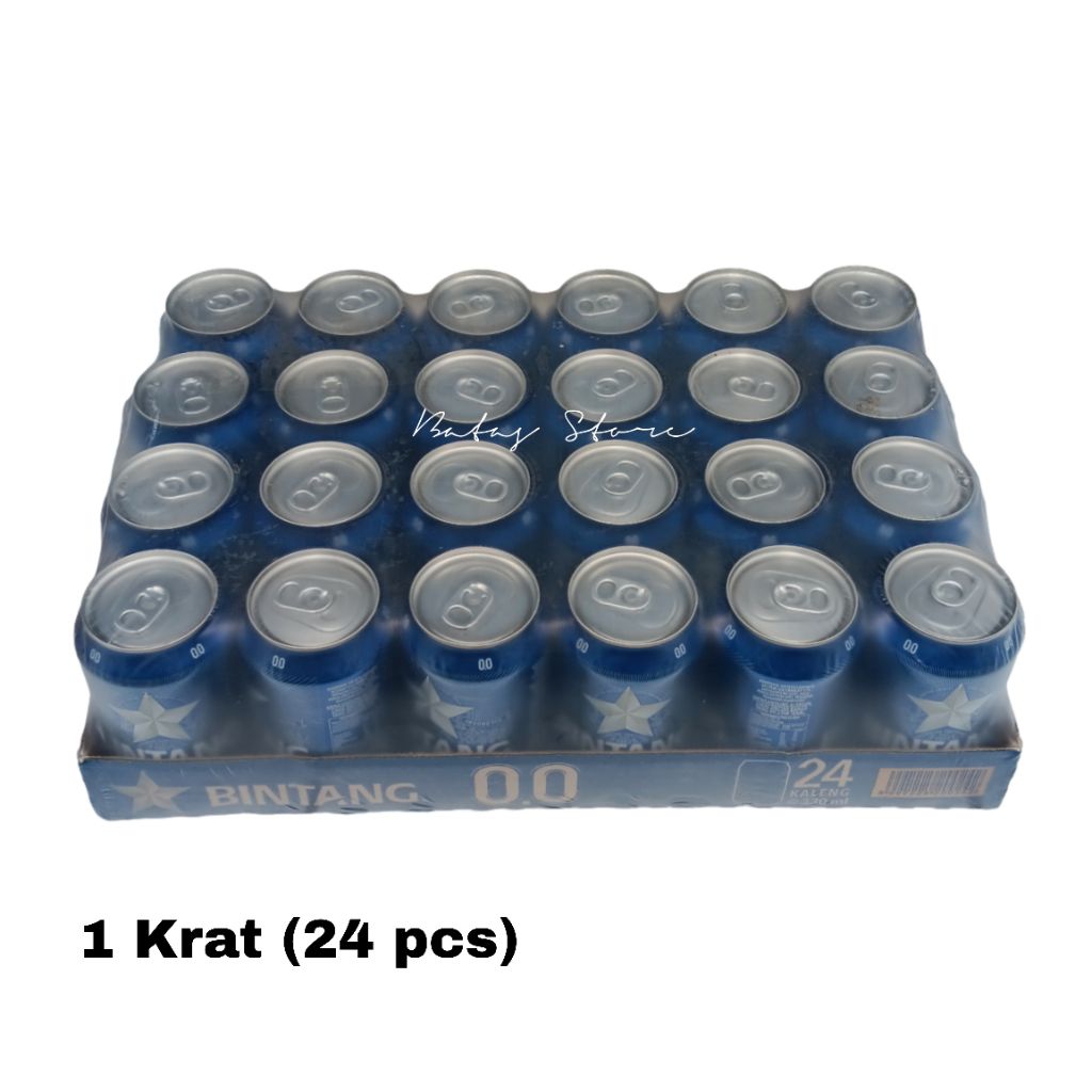 Bintang Zero Kaleng 330ml - 1 Krat Isi 24 Kaleng | Minuman Malt Non Alkohol