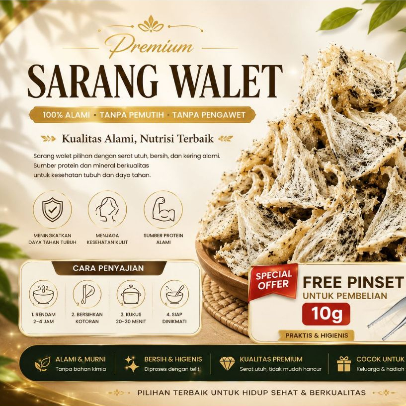 Sarang Burung Walet Kotor Utuh Original , Sarang Burung Walet SUDUT Kotor 100% Asli Kualitas Terjami