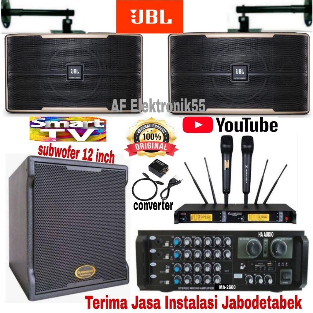Paket Sound System Karaoke JBL Subwofer 12 Inch Original