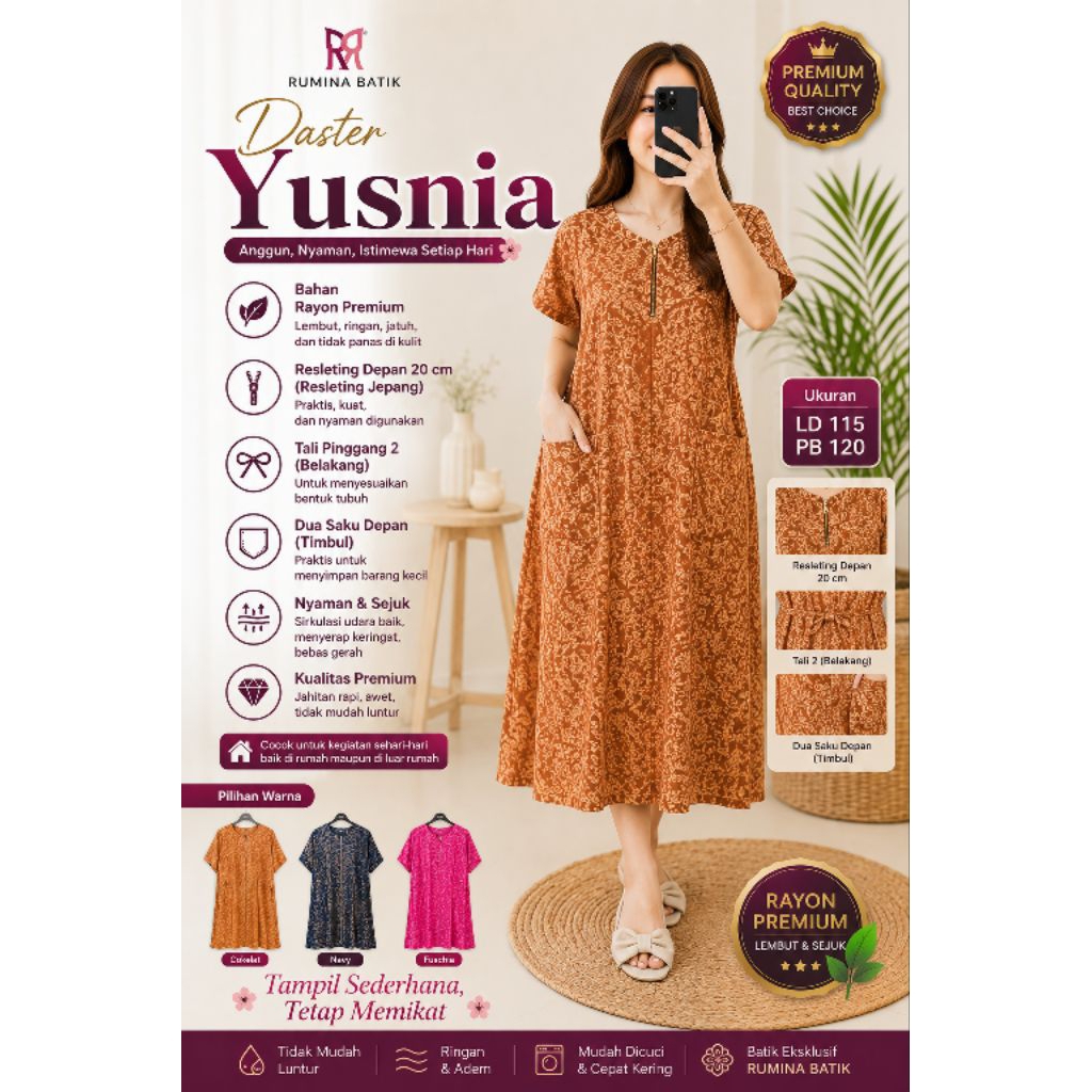 Daster Yusnia - Rumina Batik