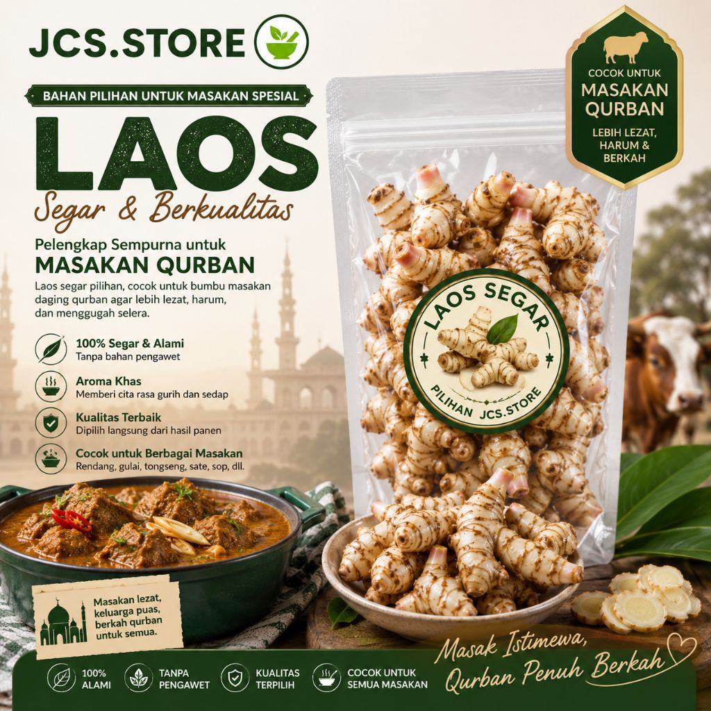 Lengkuas Laos Laja 1kg Segar Organik