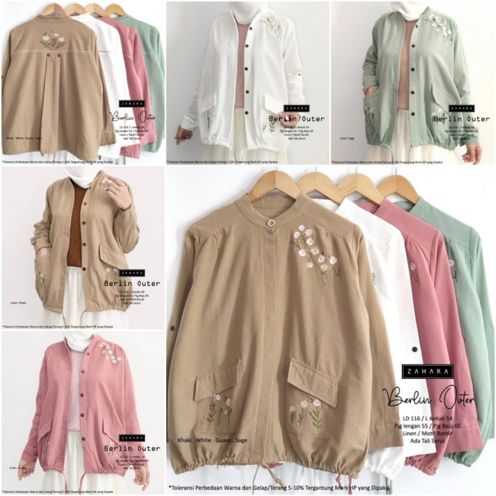 BEVERLY • CLARISSA OUTER BY ZAHARA OUTER CARDIGAN WANITA LINEN