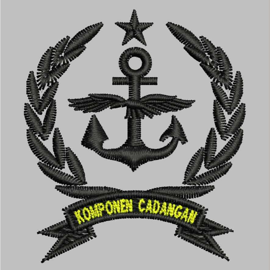 449 BREVET WING PDL TNI PERKERAS MIKA BORDIR EMBROIDERY GIB