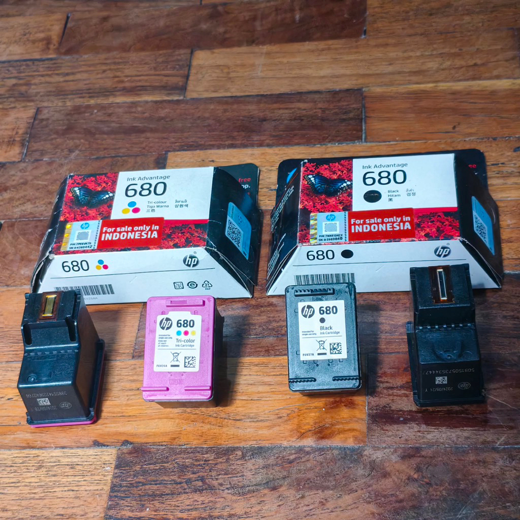 HP360 HP 680 Ink Cartridge tinta printer Bekas