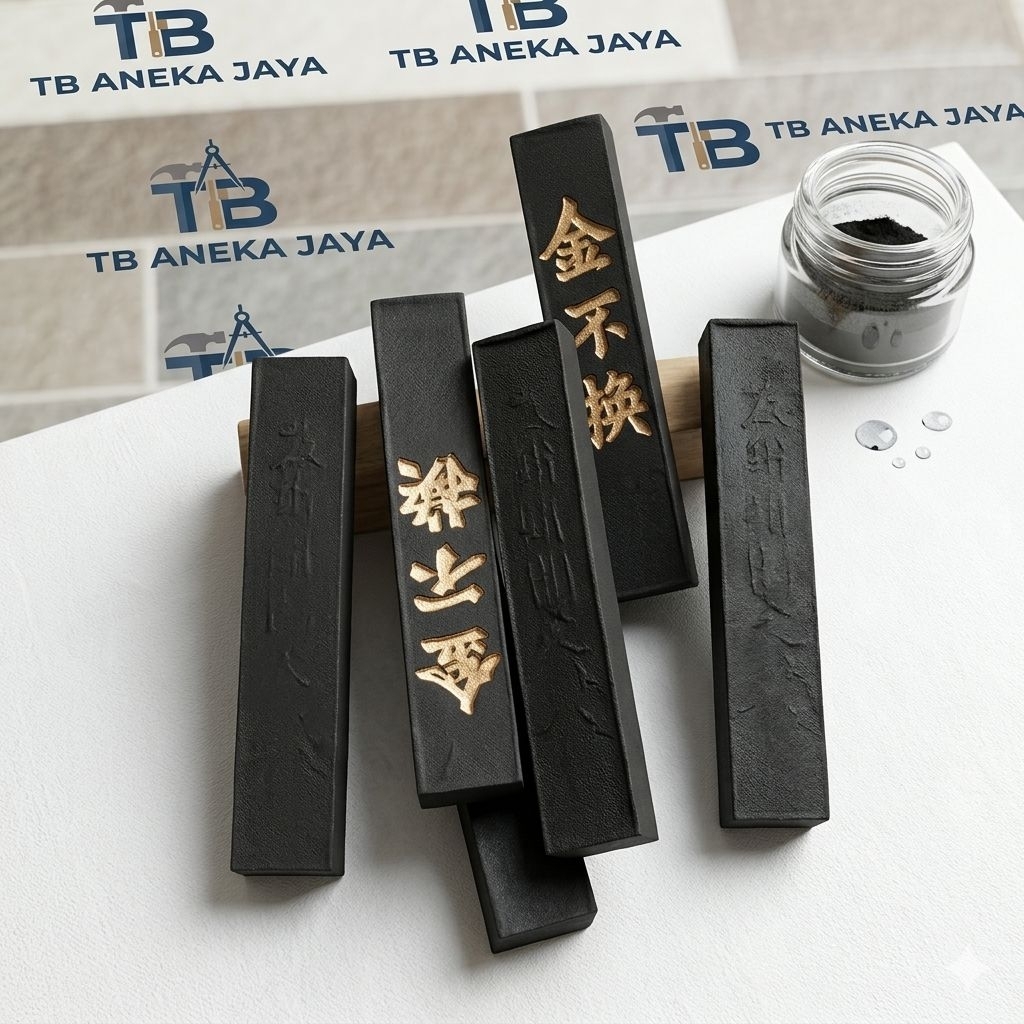 Mangsi Tinta Batang Gosok Cina Hitam Pekat