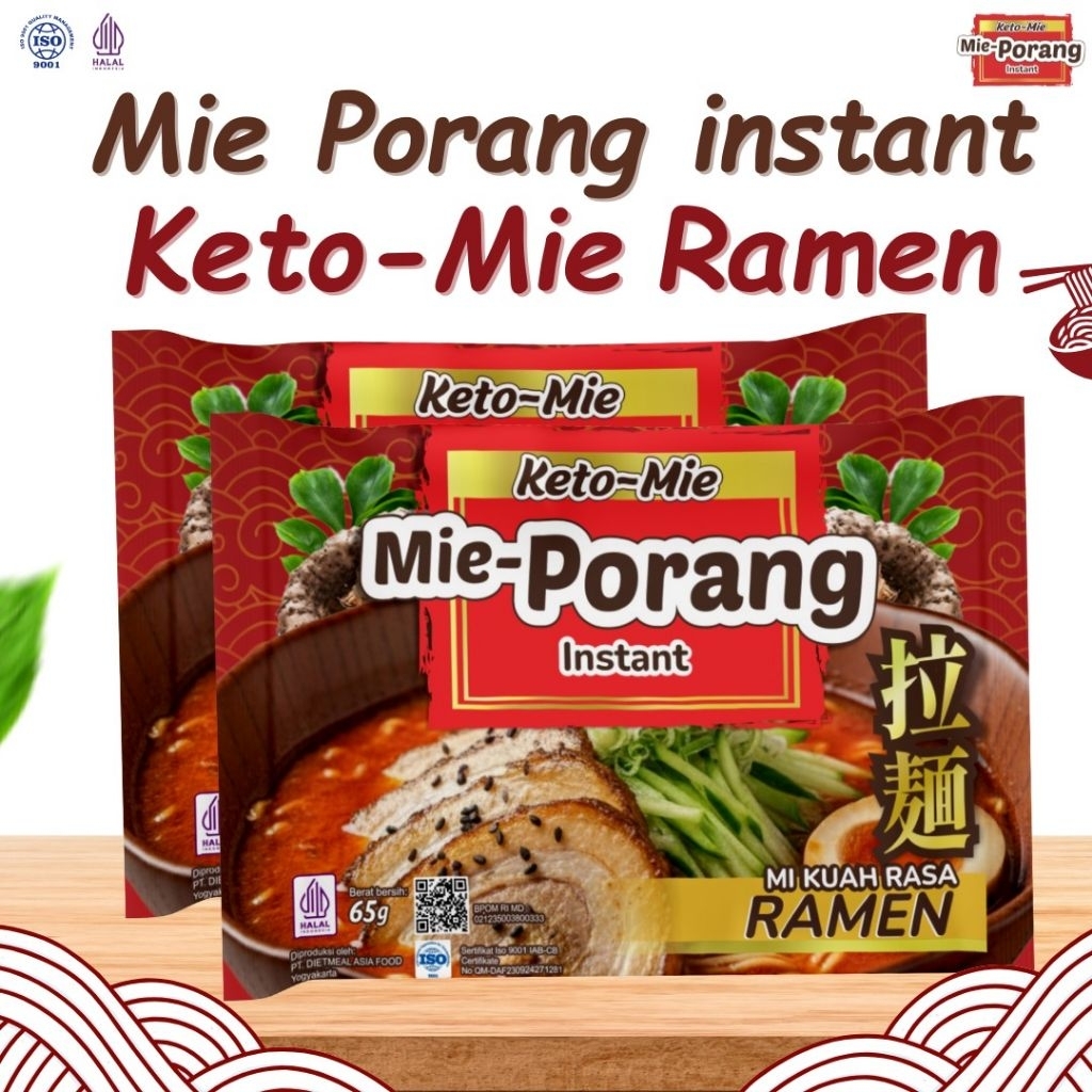 Mie Porang Keto-Mie rasa Ramen jepang