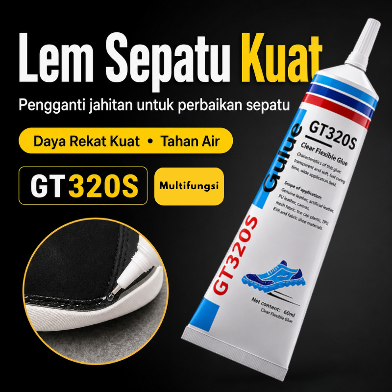 Lem Sepatu Kuat Tahan Air 60ml Resin Anti Air Tidak Beracun Untuk Kulit Plastik