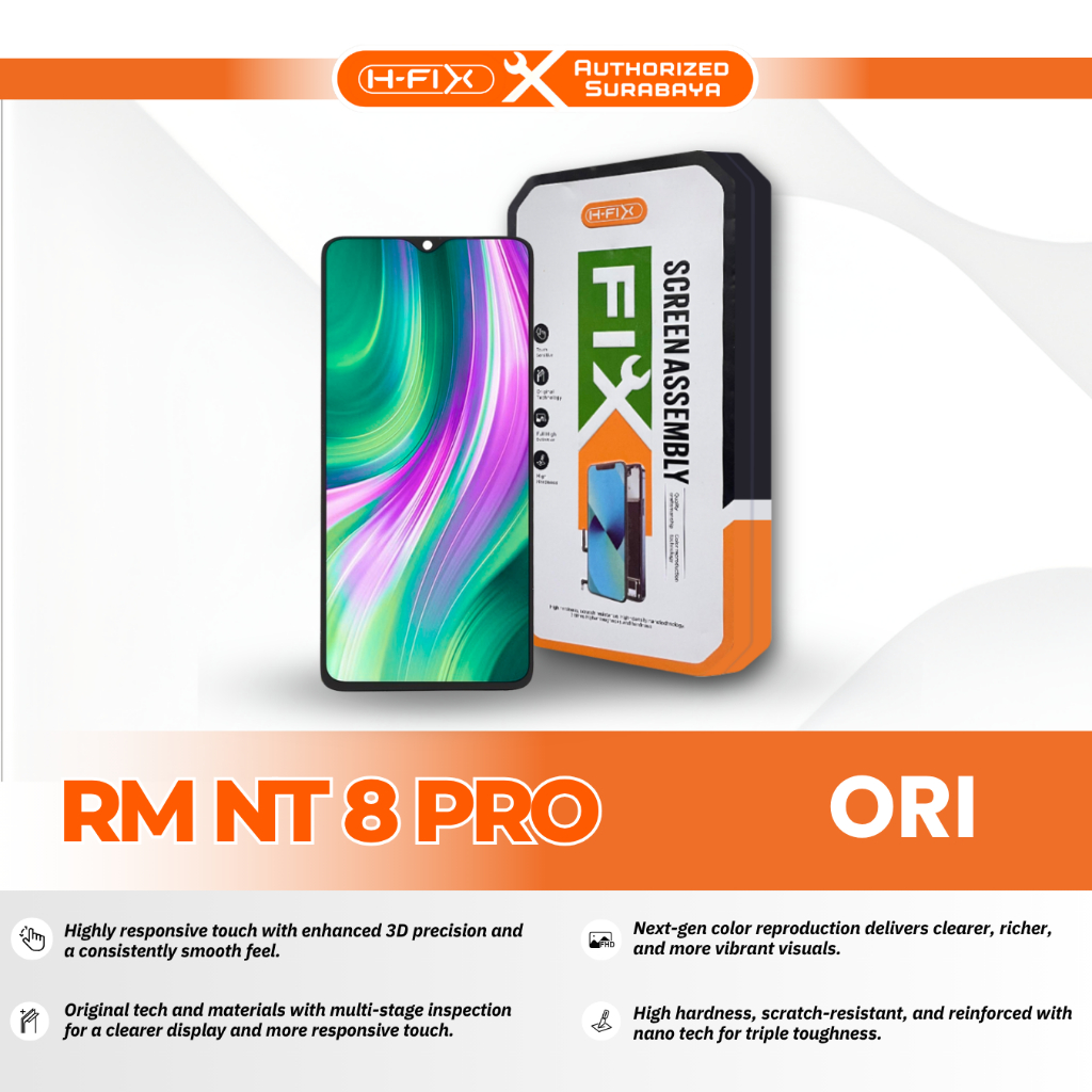 H-Fix Original Lcd Xiaomi Redmi Note 8 Pro Fullset Touchscreen / LCD Redmi Note 8 Pro