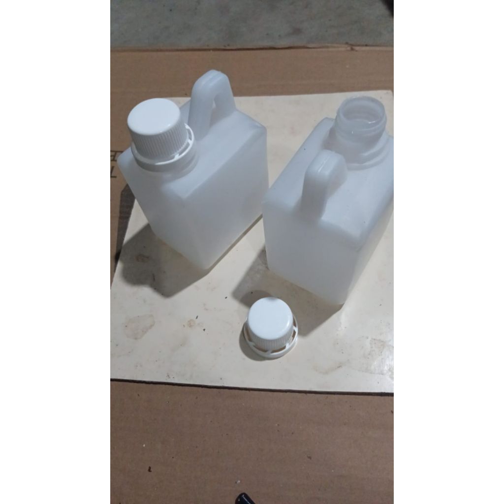 Jerigen 500 ML Natural Segel / Jerigen 500 ML Kotak HDPE / Jerigen Segel Natural