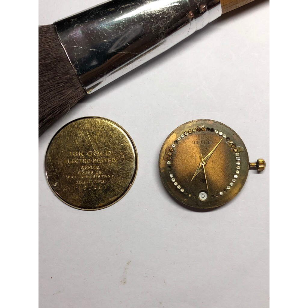 mesin jam tangan westar original kondisi tidak hidup