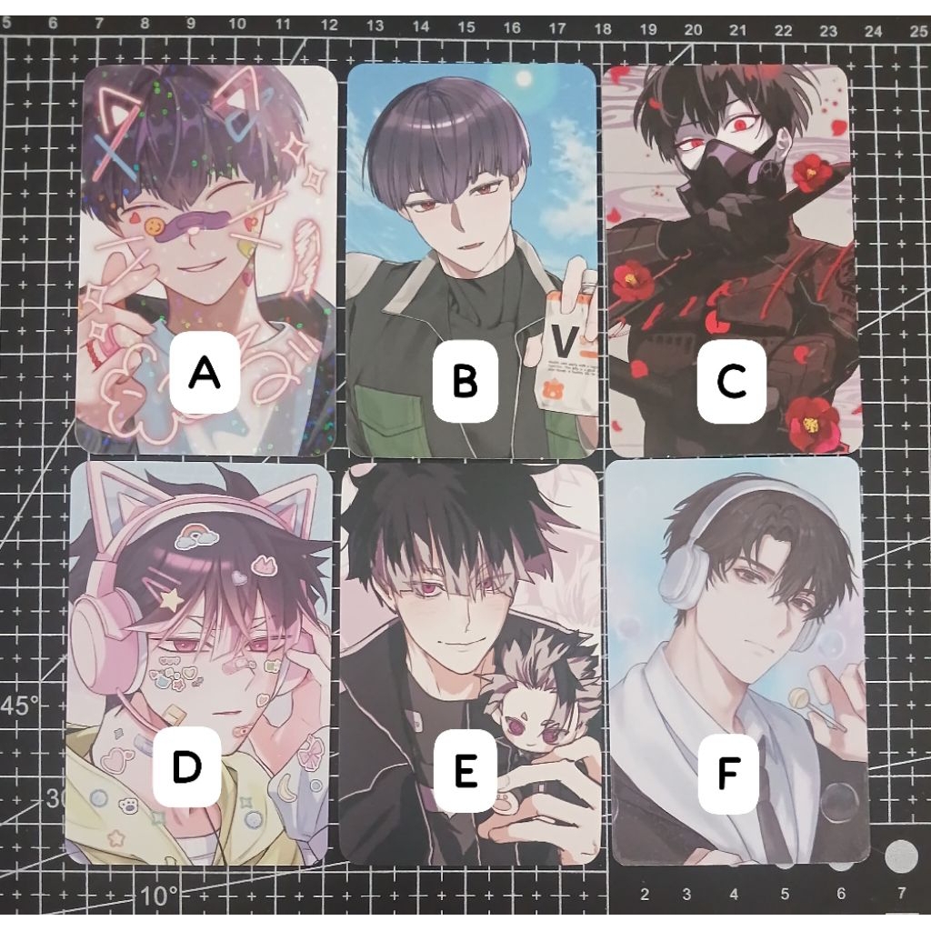 [fanmerch] pc photocard kaiju no 8 hoshina soshiro narumi gen orv joonghyuk unofficial