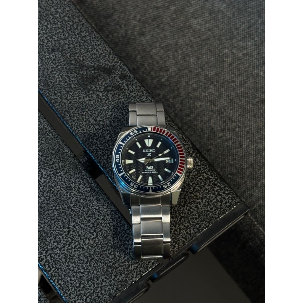 Seiko Prospex PADI Samurai "Pepsi" (Clone)