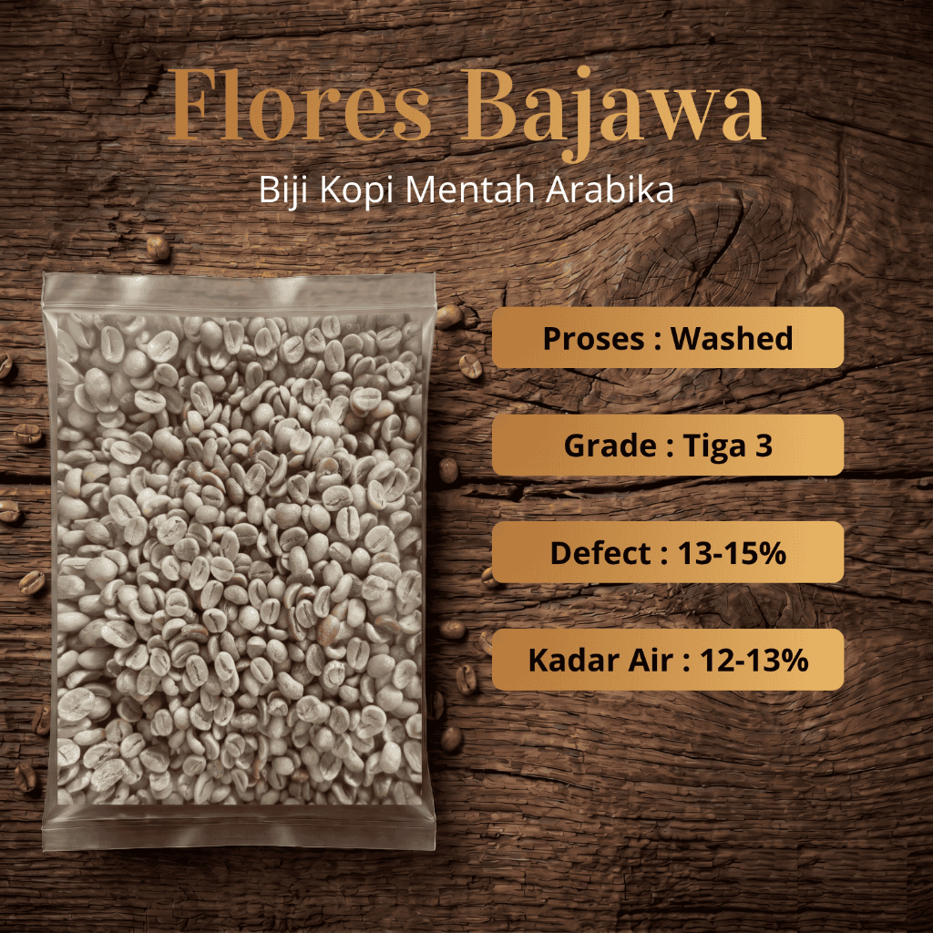 Green Bean biji kopi Arabika Flores Bajawa - Komersial