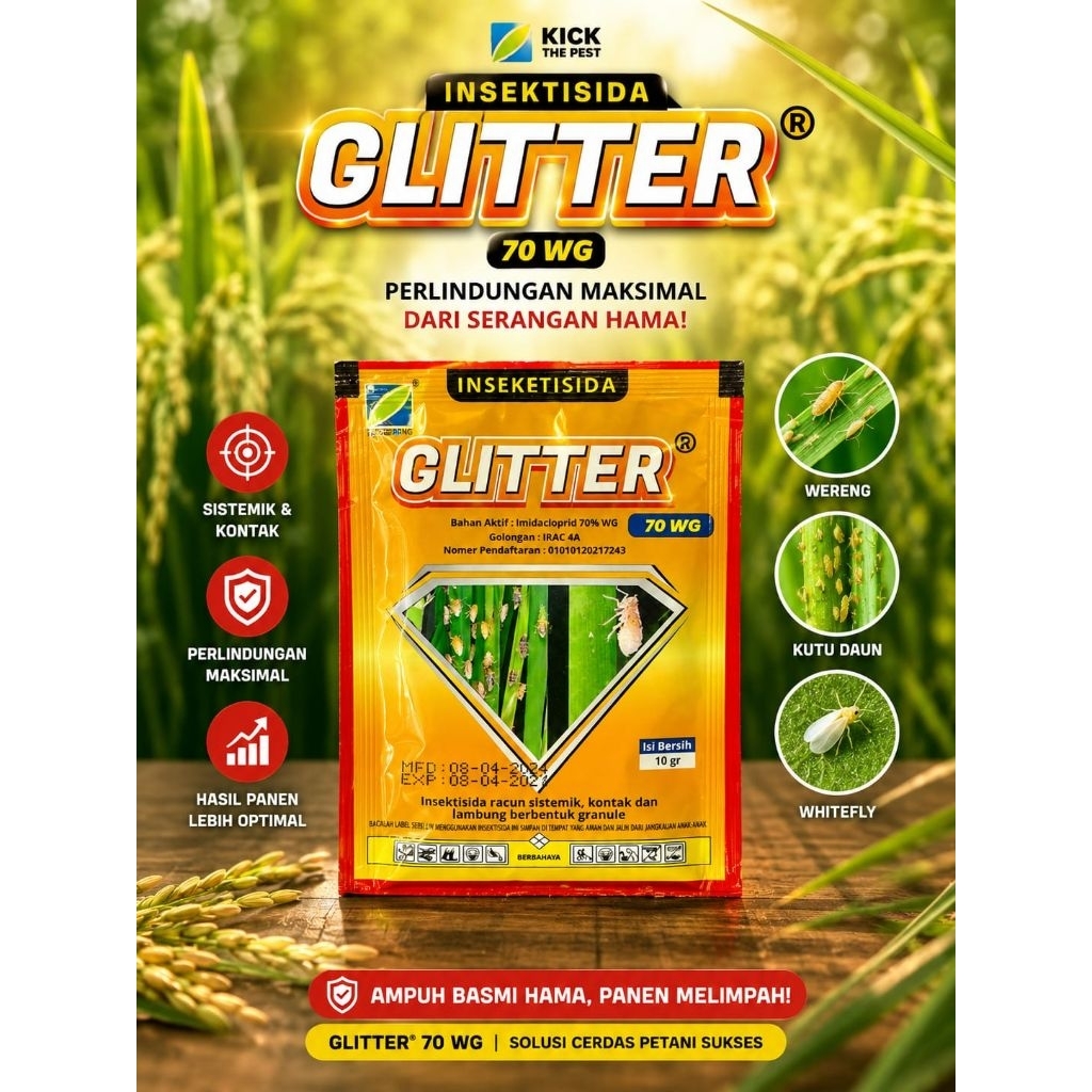 Insektisida Glitter 70 WG 10gr Imidakloprid 70% dari Zhengbang
