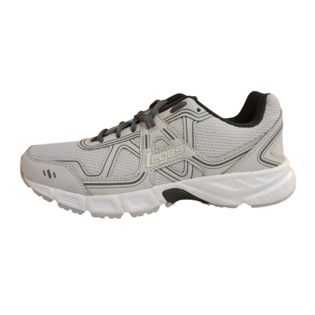 Sepatu League Legas Strakto LA M Gray Running Shoes Pria Wanita Original