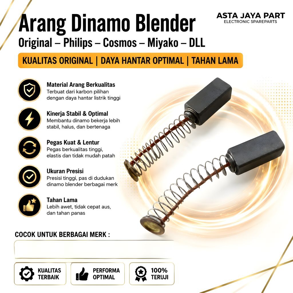 ARANG DINAMO BLENDER ORIGINAL buat MEREK PHILIPS DLL