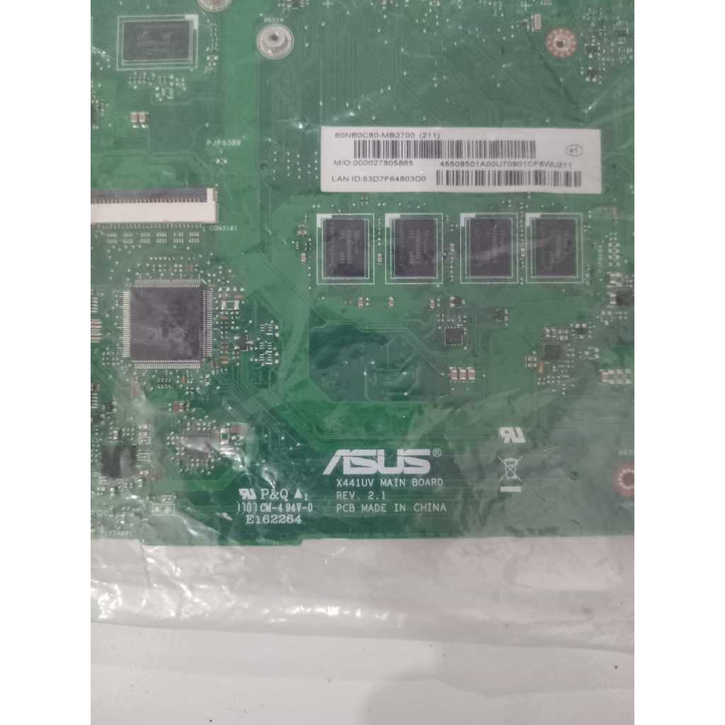 Mainboard Asus X441U Bahan Sperpart Kondisi Mati