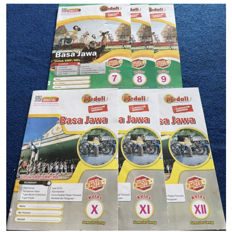 Buku LKS Bahasa Jawa Kelas 7-12 SMP/SMA/MA Semester 2 Berbasis Kurikulum Merdeka