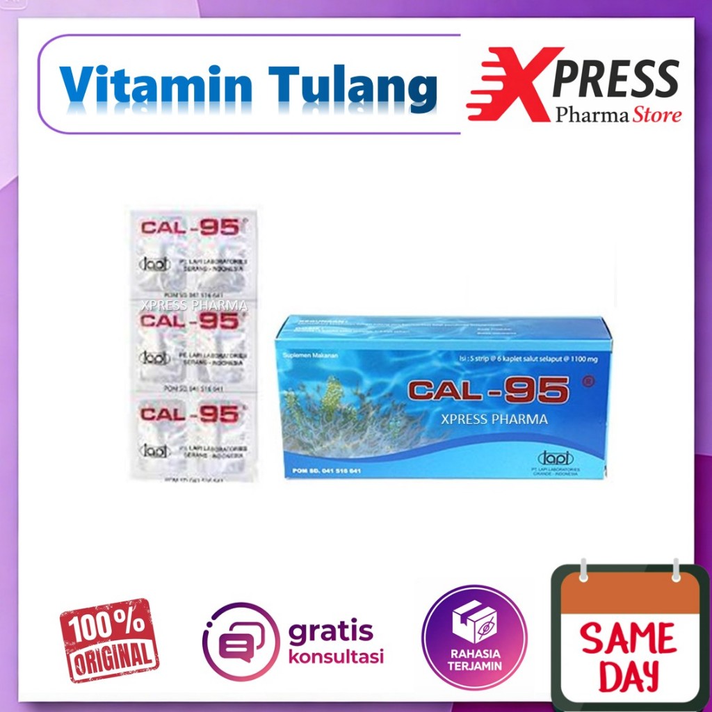 XPRESS  Cal 95 vitamin tulang kalsium Cal95
