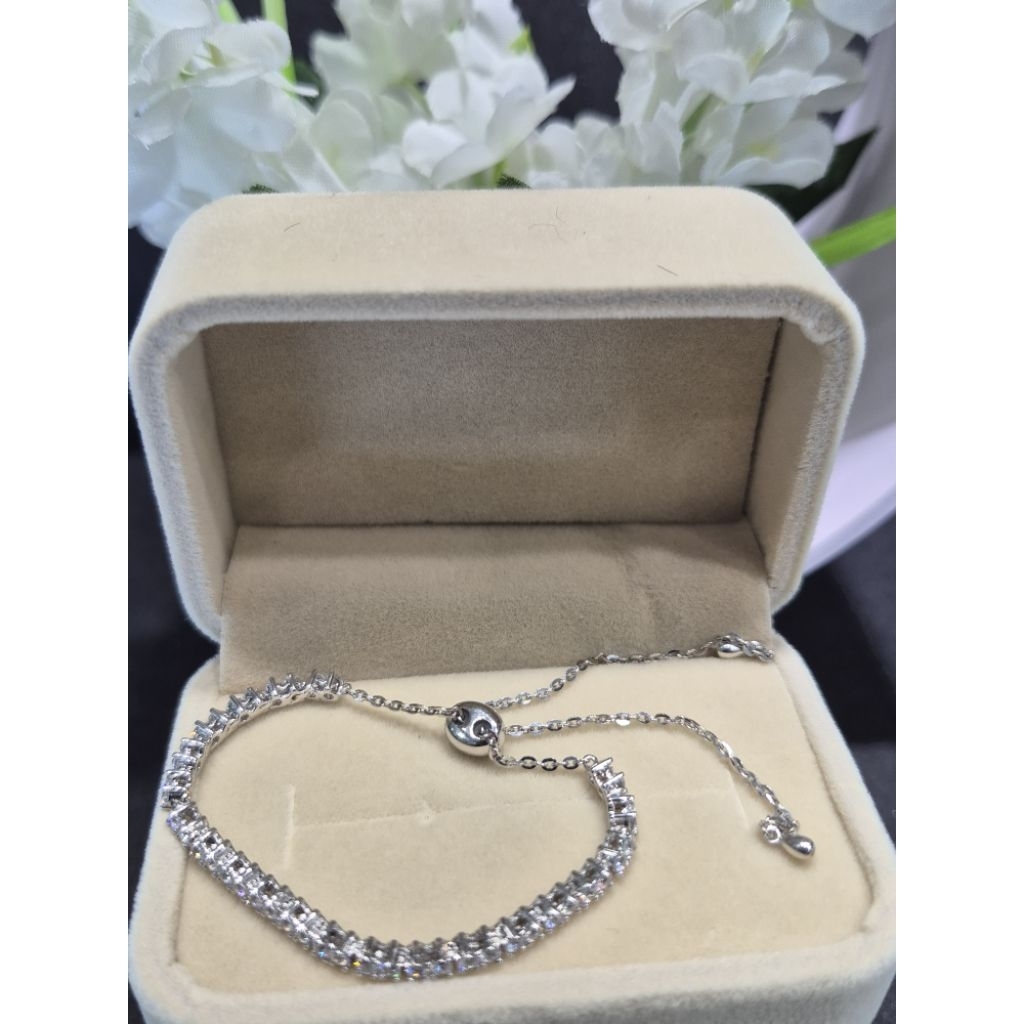 gelang serut mas putih 750