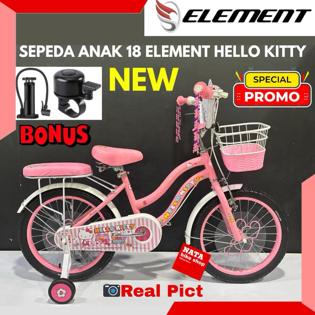 Sepeda Anak Perempuan 18 Element Hello Kitty Terbaru
