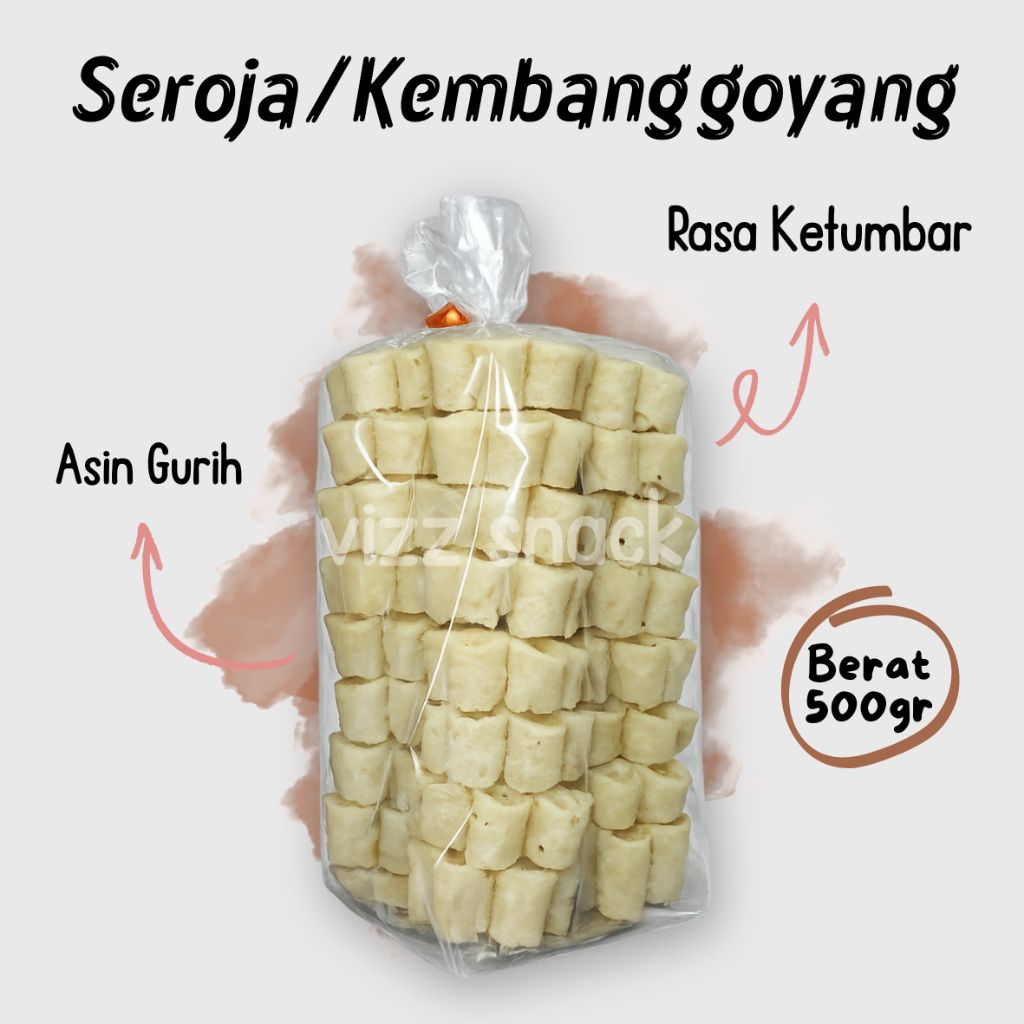 Kembang Goyang / Seroja Asin Gurih Renyah Rasa Ketumbar