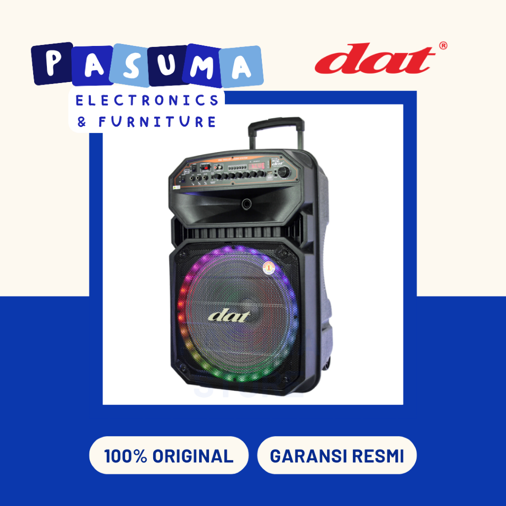 SPEAKER DAT DT-1150 ECO+ SPEAKER TROLI DAT DT1150 ECO+ SPEAKER 15 INCH SPEAKER PORTABLE DAT SPEAKER 