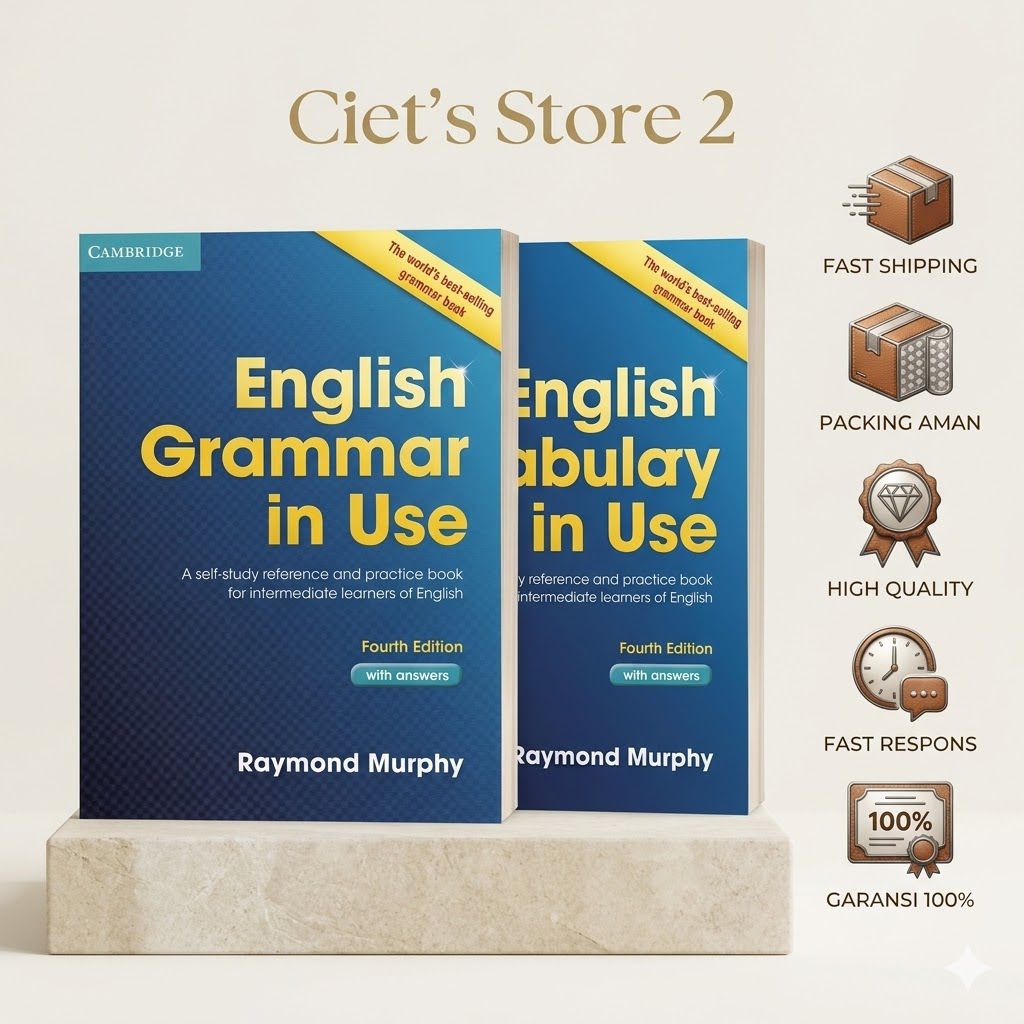 Buku English Grammar + Vocabulary in Use Edisi 4 Cambridge