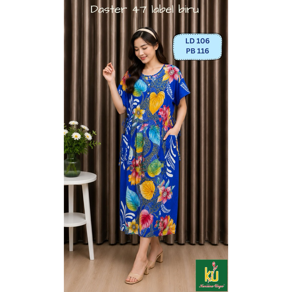 Daster Kencana Ungu 47 Label Biru