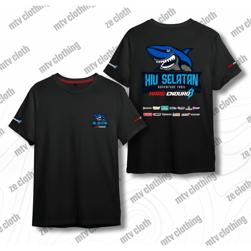Kaos Hiu Selatan 8 Hard Enduro Sponsor