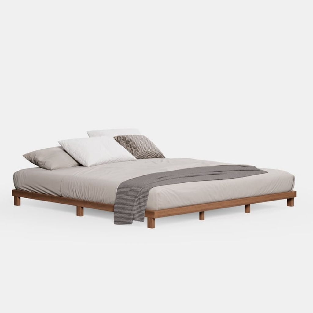Dipan Lantai Tempat Tidur Kayu jati Solid