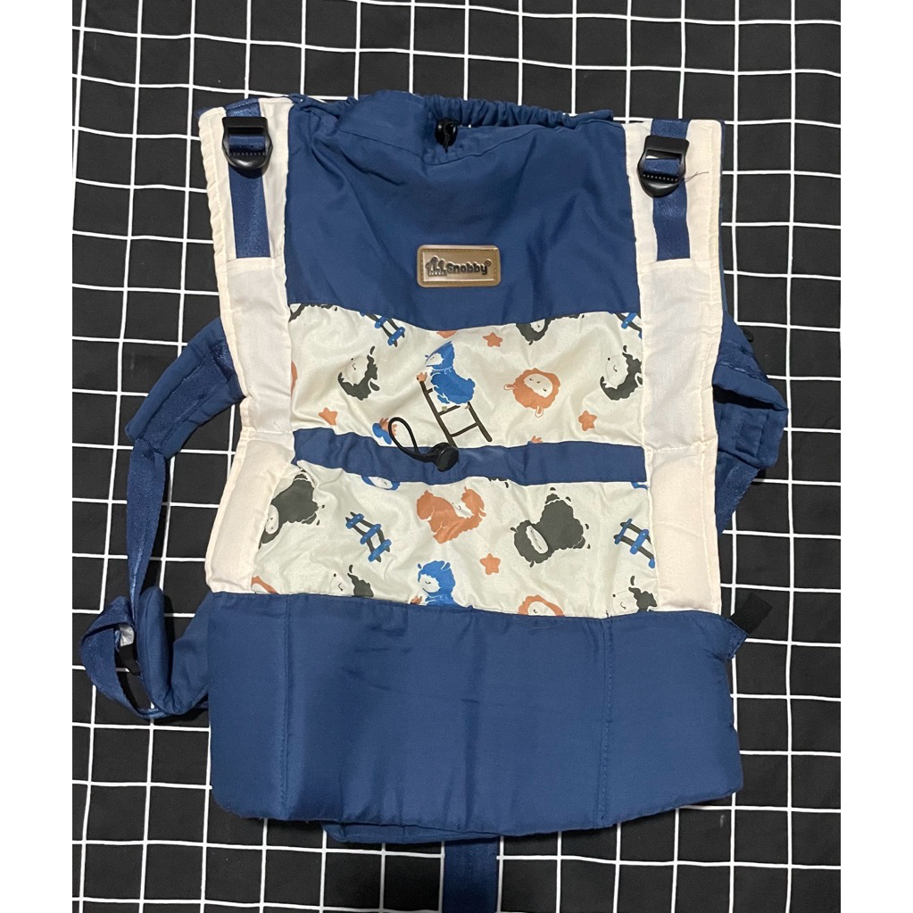 Gendongan Bayi SNOBBY M-Shape Motif biru