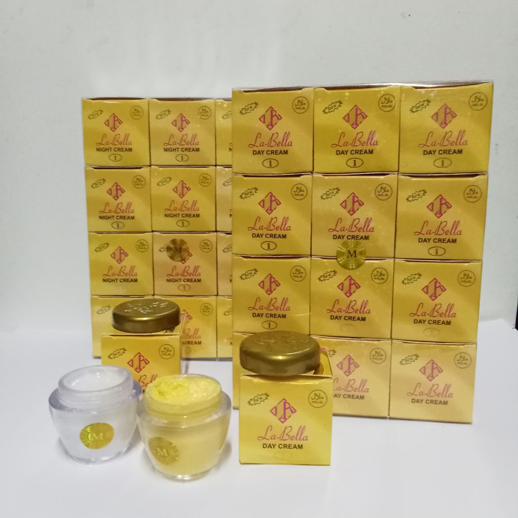 Cream Wajah Day Night Cream Labella M ( 12 Pcs )