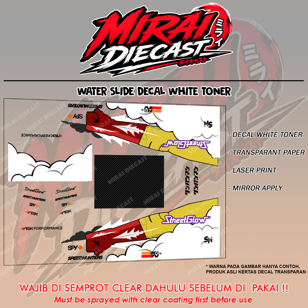 Decal Hot wheels itasha one punch man
