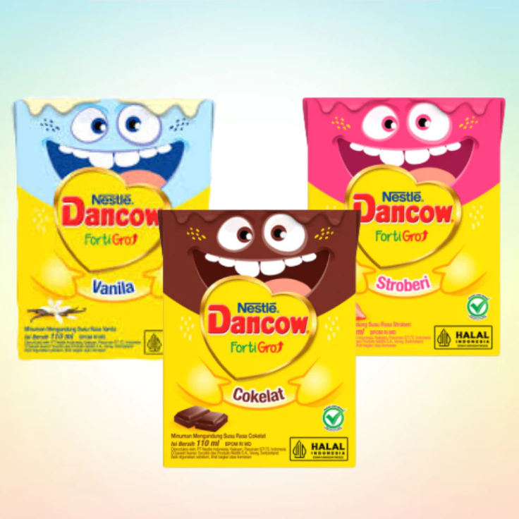 Susu UHT Dancow Fortigro 110 ml - 1 Dus Isi 36