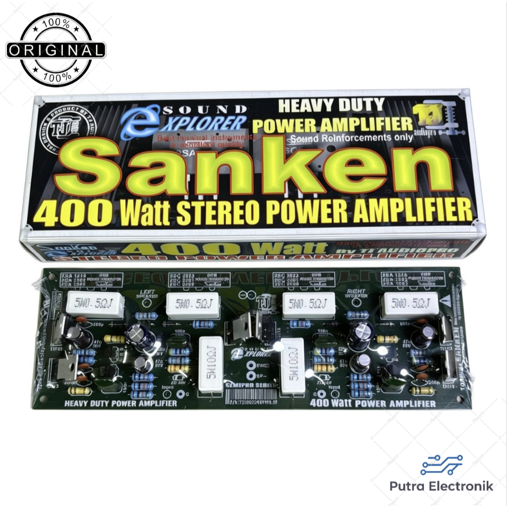 KIT DRIVER POWER AMPLIFIER SANKEN 400W WATT STEREO TJ AUDIOPRO ORIGINAL ASLI