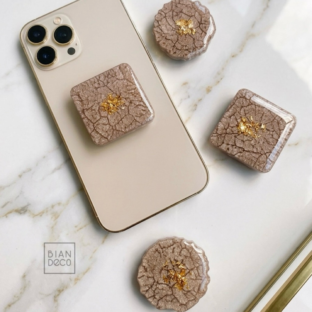 popsocket resin phone grip popsocket transparan Round Square collection