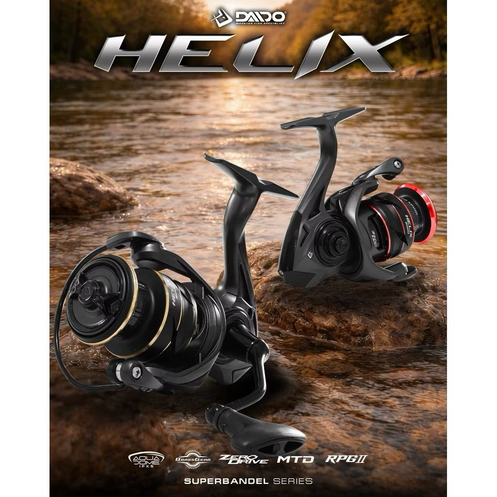 Reel Daido Helix IPX5 Brass Gear 2000 3000 4000