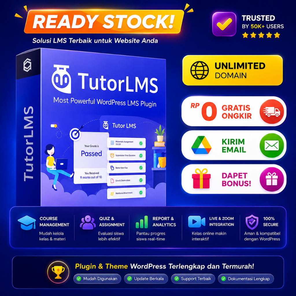 Tutor LMS Pro Most Powerful WordPress LMS Wordpress Plugin Unlimited Domain