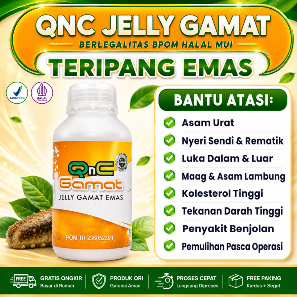 Q N C Gamat Emas Original Obat Herbal Sudah Bpom