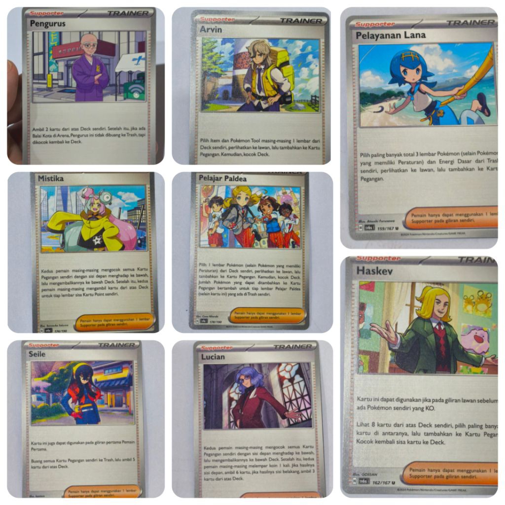 Kartu TCG Pokemon Indonesia ORI Trainer supporter
