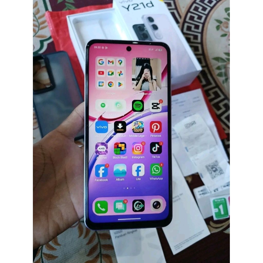 vivo y21d ram 8/128