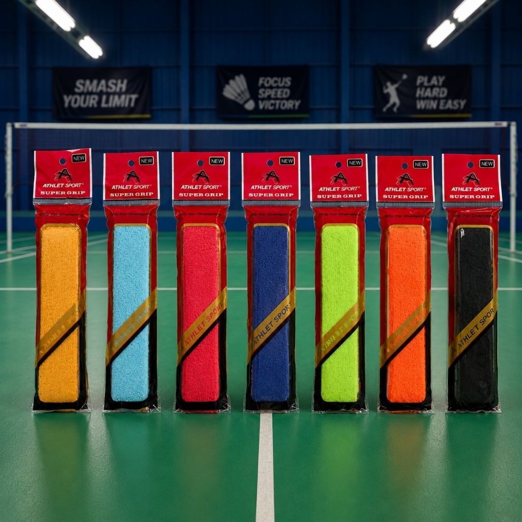 Grip Handuk Raket Badminton Athlet Microfiber Lembut Banyak Warna