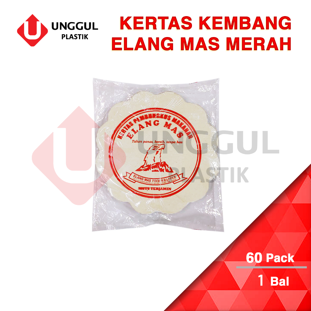 KERTAS KEMBANG ELANG MAS MERAH (200) / BAL